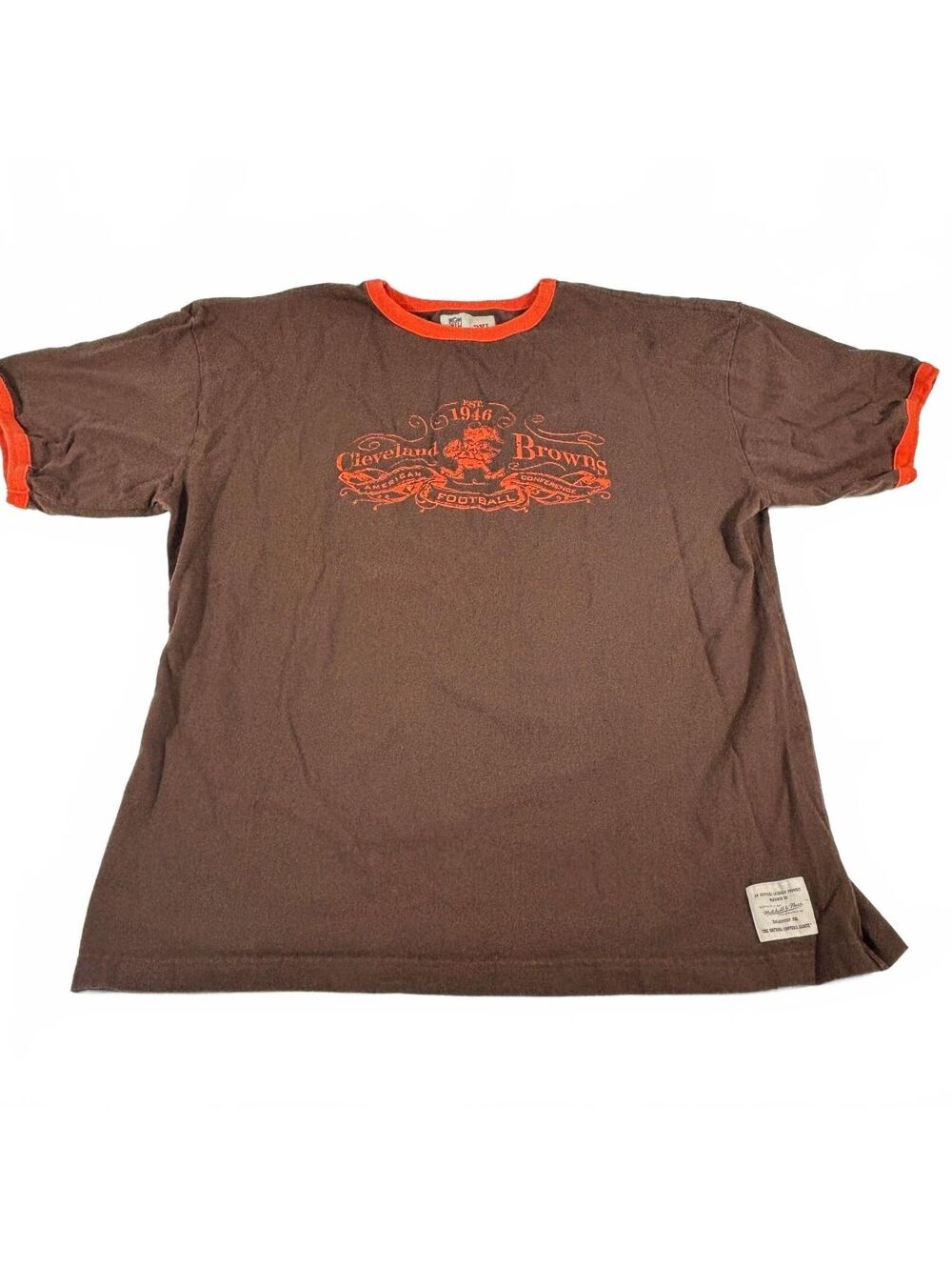 Cleveland Browns Mitchell & Ness Men's Short Sleeve Crew T-Shirt 3XL